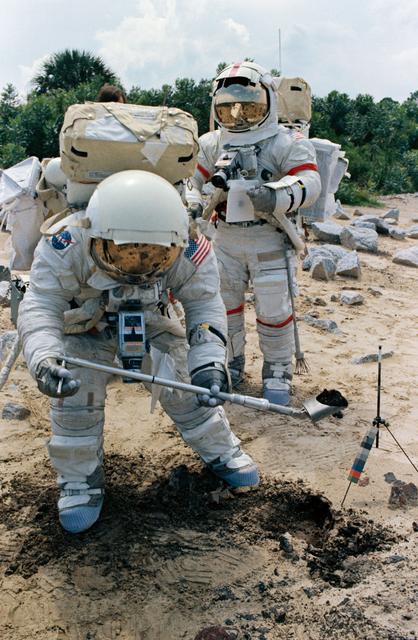 NASA image: APOLLO 17 - CREW TRAINING - EXTRAVEHICULAR (EVA) - KSC