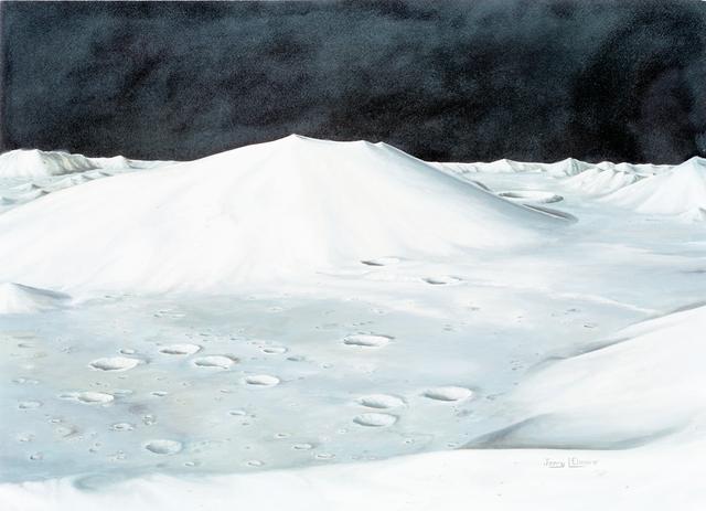 NASA image: Artist's concept of topographical layout of Taurus-Littrow landing site