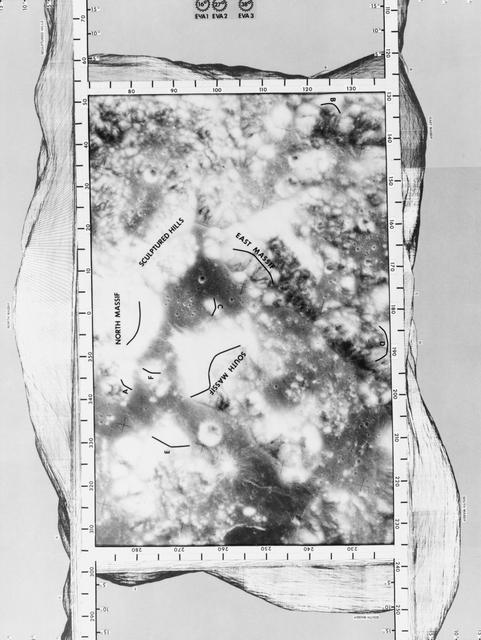 NASA image: LANDING SITE - APOLLO 17 (MAP)
