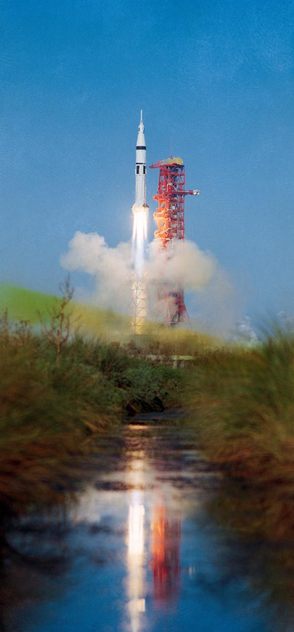 S73-37285 (16 Nov. 1973) --- The Skylab 4/Saturn 1B space vehicle is launched from Pad B, Launch Complex 39, Kennedy Space Center, Florida, at 9:01:23 a.m. (EST), Friday, Nov. 16, 1973. Skylab 4 is the third and last of three scheduled manned Skylab missions. Aboard the Skylab 4 Command/Service Module were astronauts Gerald P. Carr, Edward G. Gibson and William R. Pogue. In addition to the CSM and its launch escape system, the Skylab 4 space vehicle consisted of the Saturn 1B first (S-1B) stage and the Saturn 1B second (S-IVB) stage. (The Skylab 1/Saturn V unmanned space vehicle with the space station payload was launched from Pad A on May 14, 1973). Photo credit: NASA