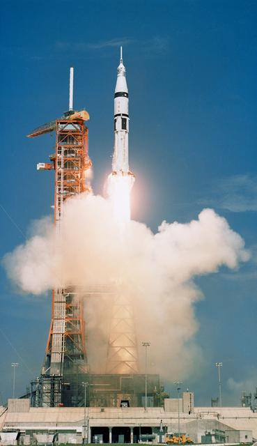 NASA image: Launch of the Apollo spacecraft to begin ASTP mission