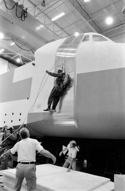 NASA image: Training - Shuttle - Emergency Egress - JSC