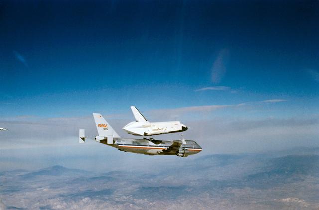 NASA image: Approach & Landing Test (ALT) - Shuttle Free-Flight (FF)-2 - New Release - Dryden Flight Research Center (DFRC), CA