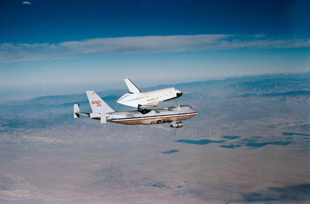NASA image: third "free flight" of Shuttle Orbiter 101 Spacecraft