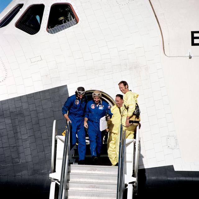NASA image: Approach & Landing Test (ALT) - Shuttle Free-Flight (FF)-4 Tail Cone Off - Dryden Flight Research Center (DFRC), CA