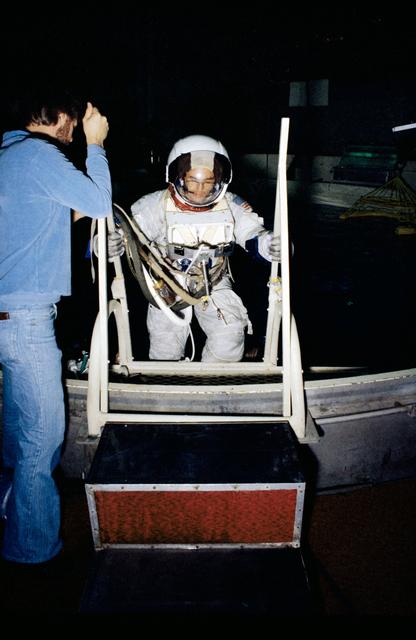 NASA image: Crippen, pilot for STS-1, during a training session