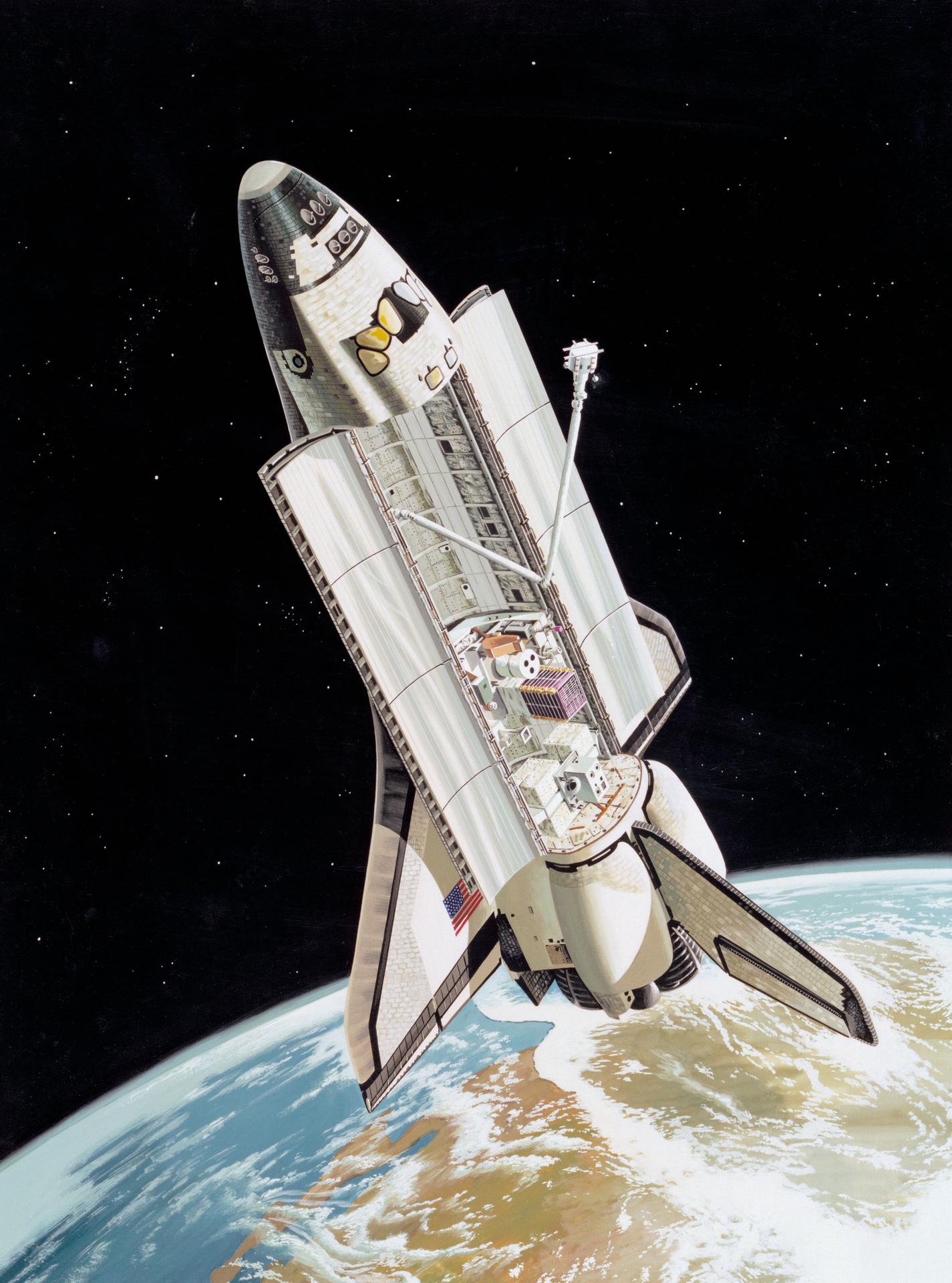 Space shuttle art concept