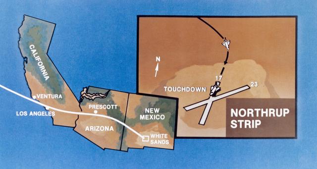 NASA image: LANDING SITES - SHUTTLE (NORTHRUP STRIP) - WHITE SANDS TEST FACILITY (WSTF), NM