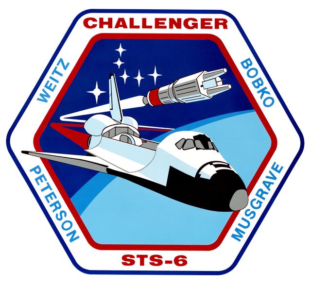 NASA image: Official STS-6 Crew Patch/Insignia