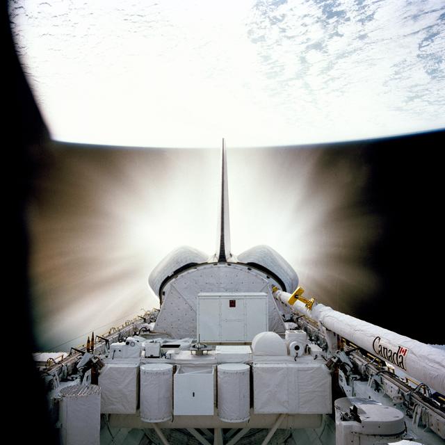 NASA image: OMS engine firing