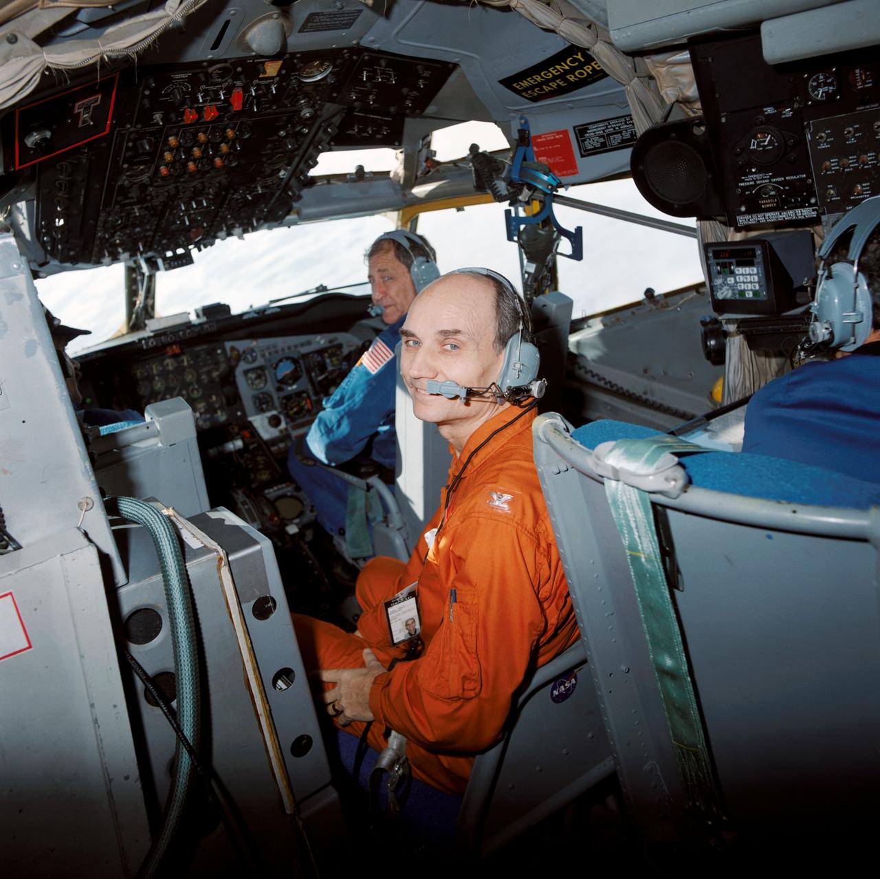 Views of STS-51E Crewman Senator Jake Garn during Zero-G Parabolas.      1. Senator E. J. "Jake" Garn - Zero-G