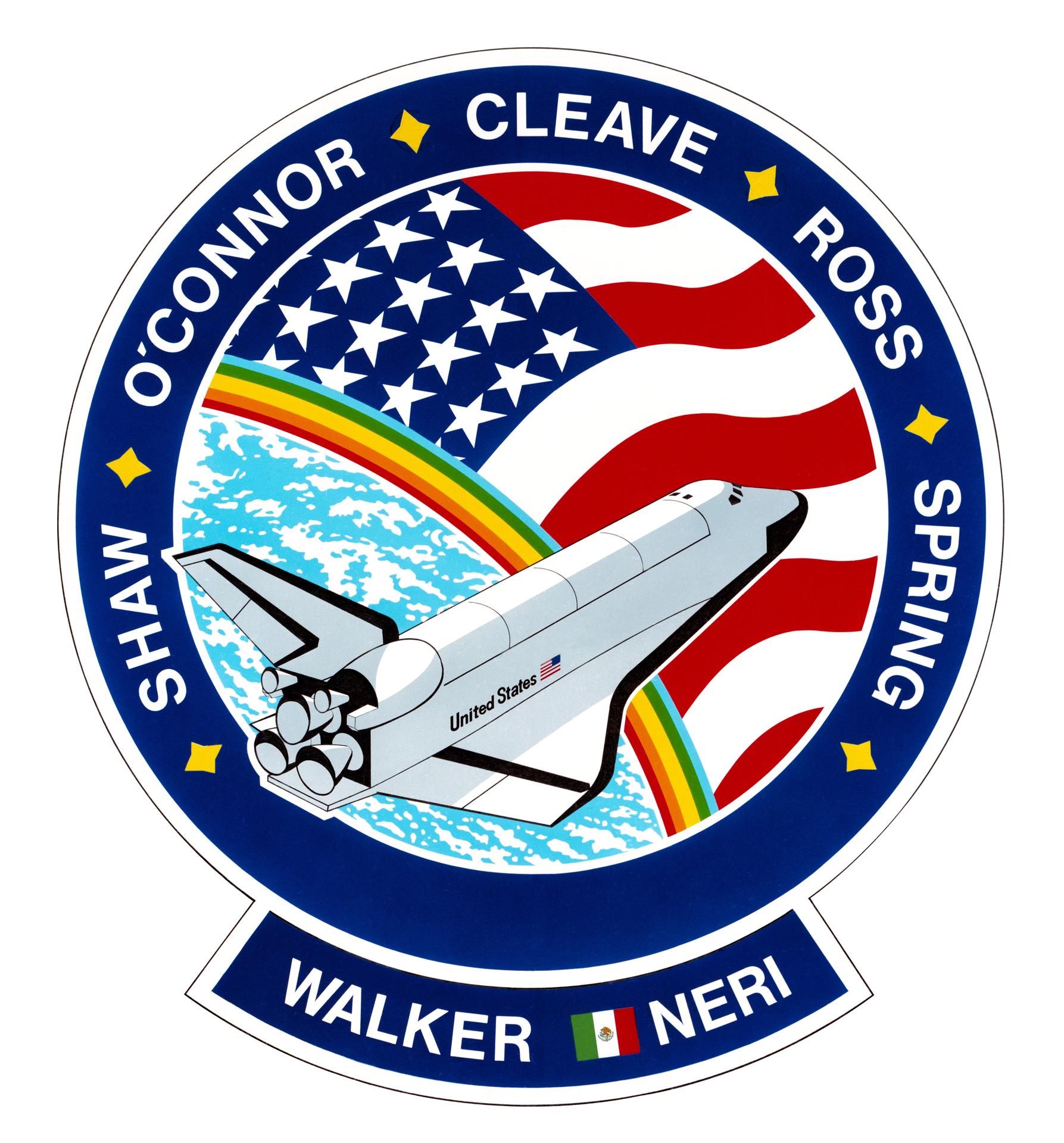 STS-61B crew patch