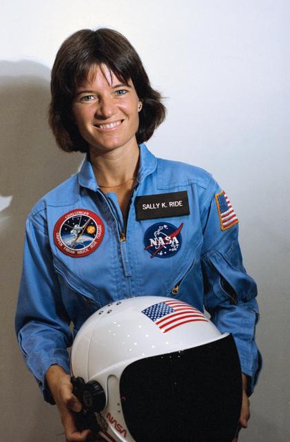 Sally Ride with Launch and Entry Helmet 