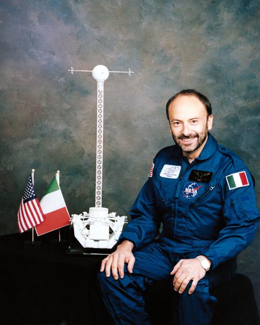 NASA image: Portrait of STS-46 Italian Payload Specialist Franco Malerba taken at MSFC
