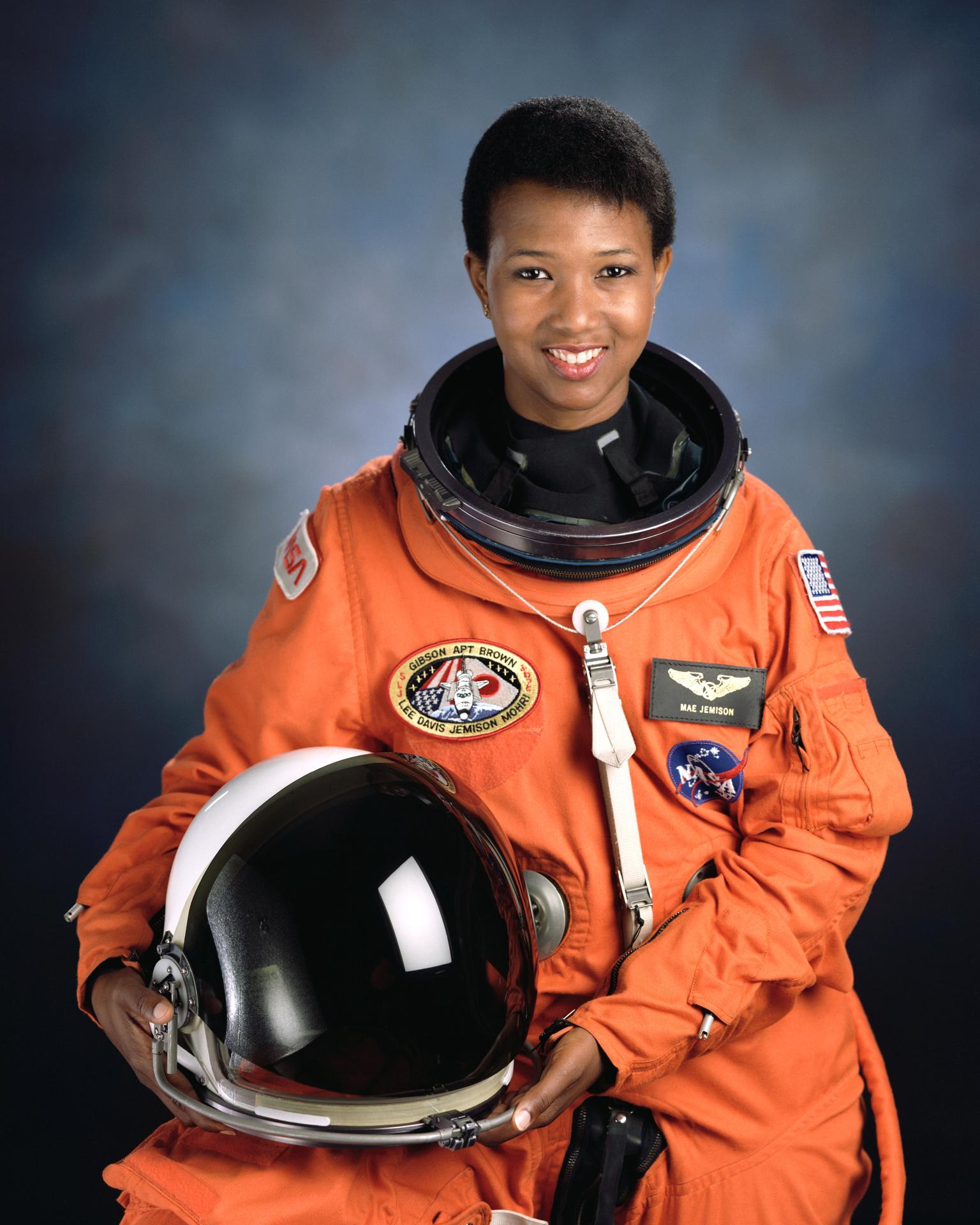 Official astronaut portrait for Mae Jemison