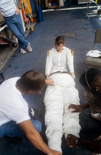 NASA image: Astronaut Catherine G. Coleman during WETF training