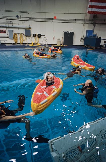 NASA image: Astronauts and cosmonauts during emergency bailout training session