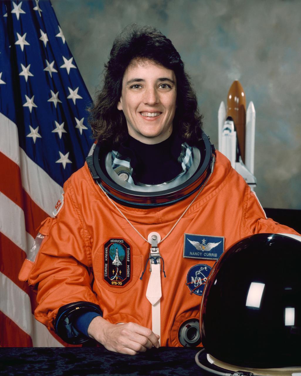 S95-06514 (14 March 1995) --- Astronaut Nancy J. Currie, mission specialist.