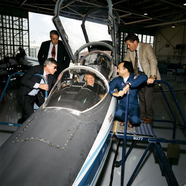 NASA image: Senator John Glenn visit to Johnson Space Center (JSC)