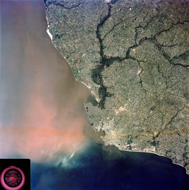 NASA image: View of Montevideo, Uruguay area of South America