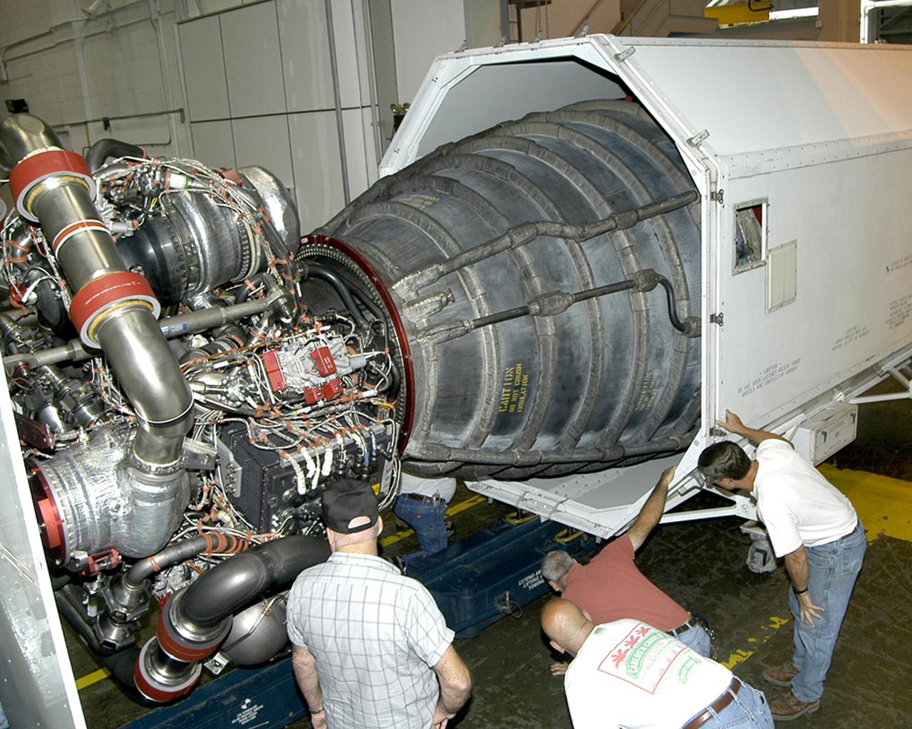 On Oct. 5, 2004, SSC shipped the last of the three Space Shuttle Main Engines to NASA's Kennedy Space Center for installation on Space Shuttle Discovery for STS-114, NASA's Return to Flight mission.