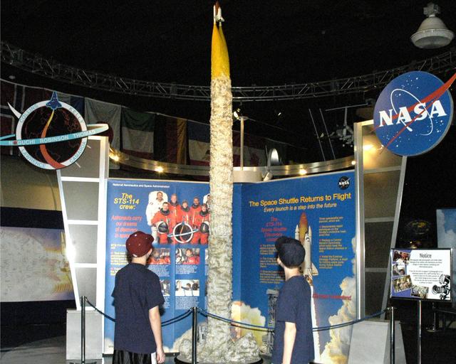 NASA image: Visitors learn about Return to Flight at StenniSphere
