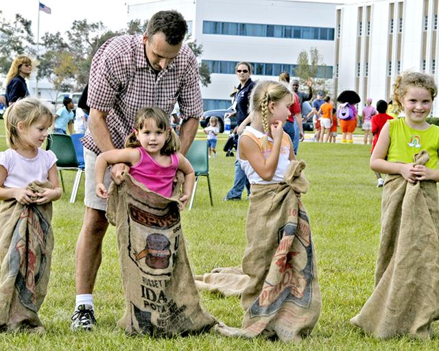 Sack Racers at Day of Play
