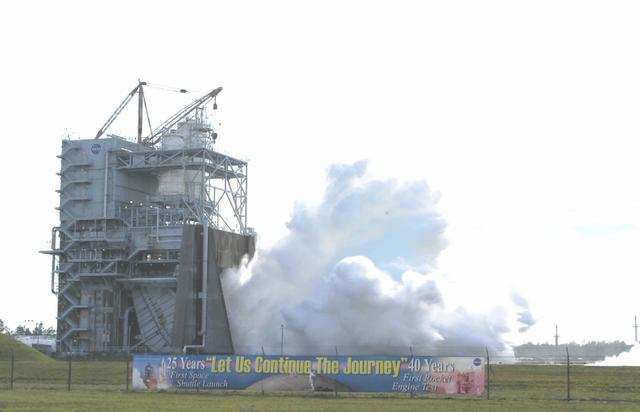 NASA image: 40th Anniversary SSME Test