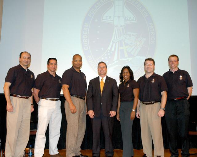 NASA image: STS-116 crew visits SSC