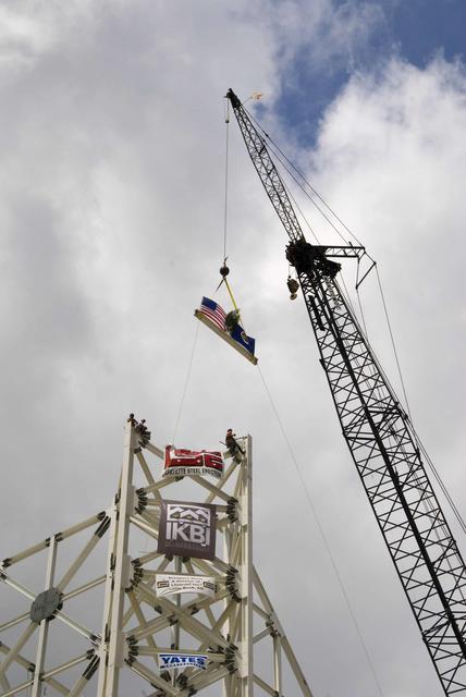NASA image: A-3 Test Stand Steel Ceremony