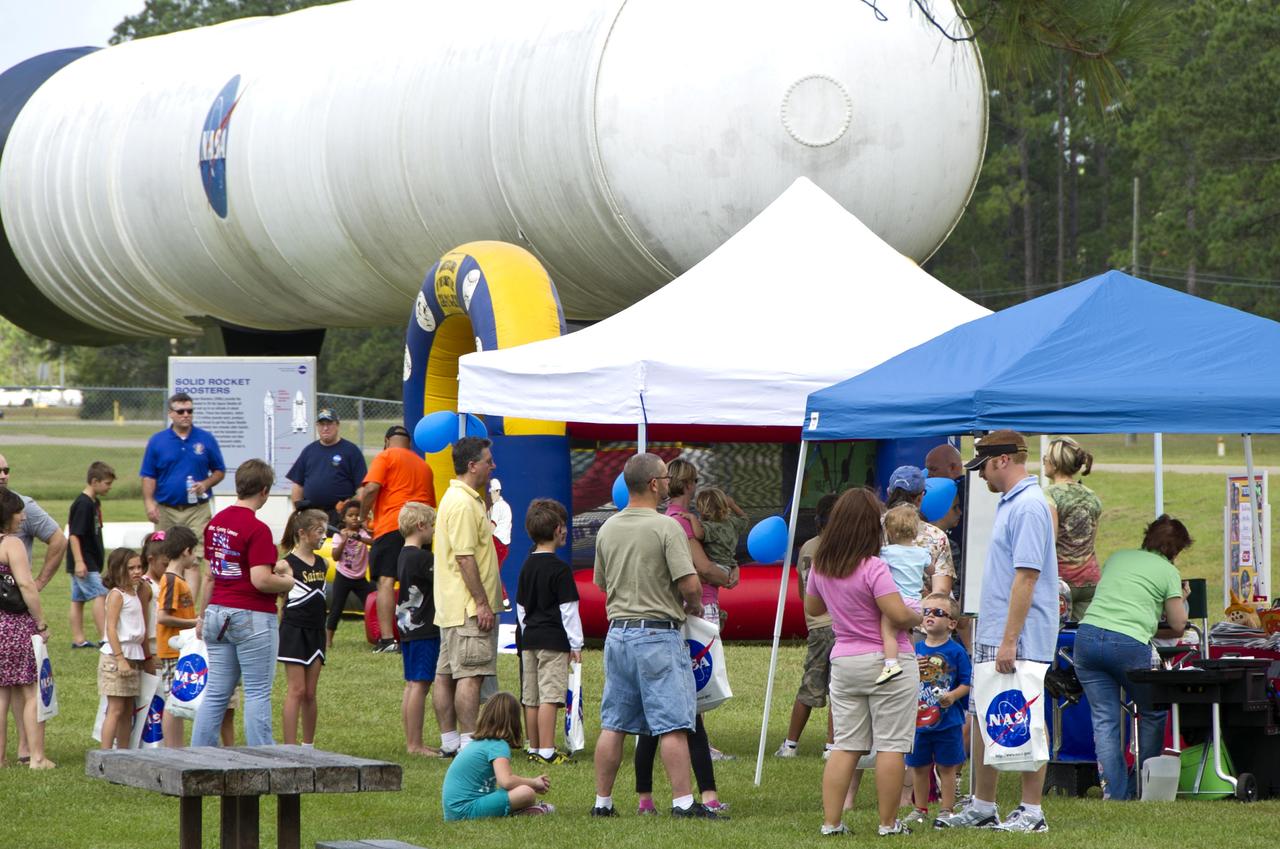 Nearly 500 Stennis Space Center employees and family members took part in the facility's 50th Anniversary Employee Picnic on Oct. 8. Participants enjoyed activities ranging from historical tours to sack races.