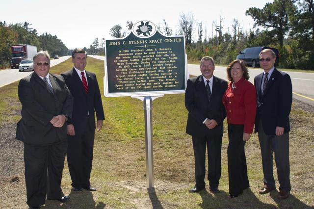 NASA image: Stennis historical marker