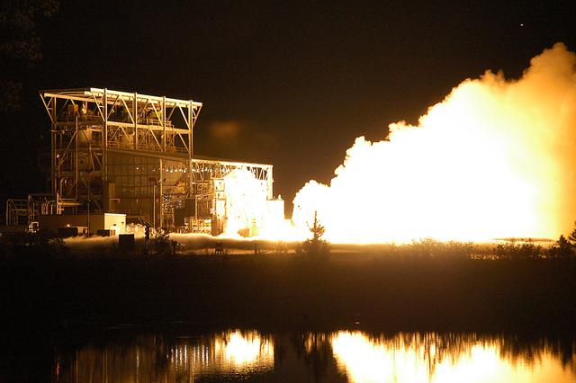 NASA image: AJ26 engine test