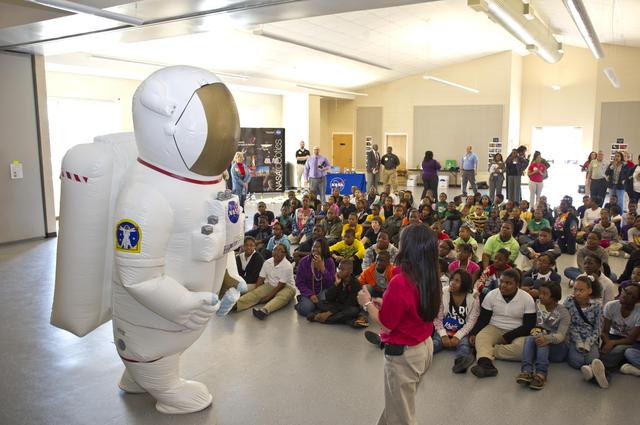 NASA image: School outreach event