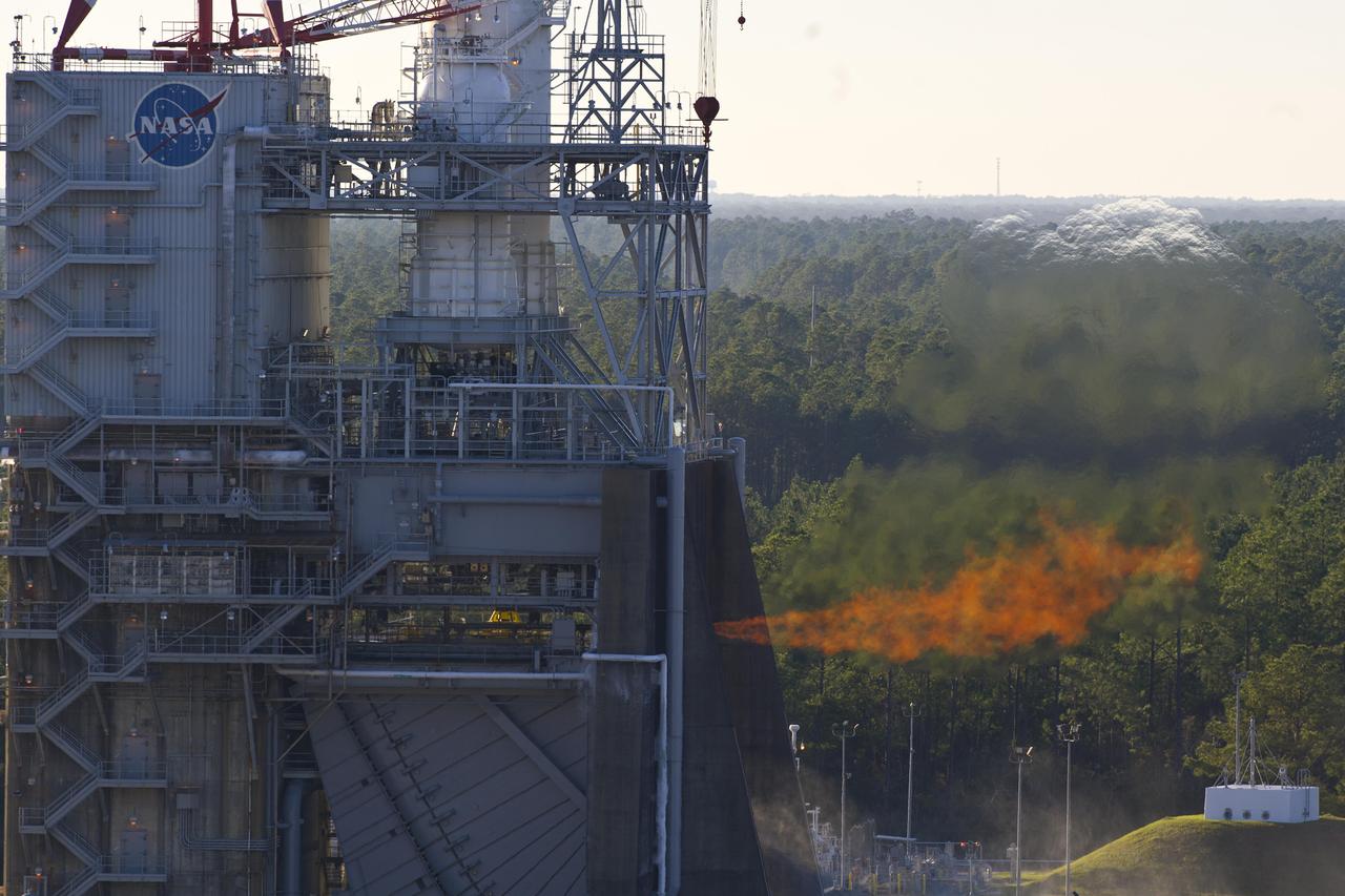 The J-2X powerpack assembly was fired up one last time on Dec. 13 at NASA's John C. Stennis Space Center in Mississippi, finishing a year of testing on an important component of America's next heavy-lift rocket. The powerpack assembly burned millions of pounds of propellants during a series of 13 tests during 2012 totaling more than an hour and a half.