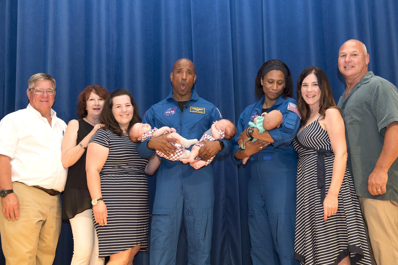 Astronauts Victor Glover and Jeanette Epps presented Silver Snoopy Awards at Stennis Space Center on June 27, including to NASA engineer Katie Carr Kopeso, who accepted the award with her ever-expanding family
