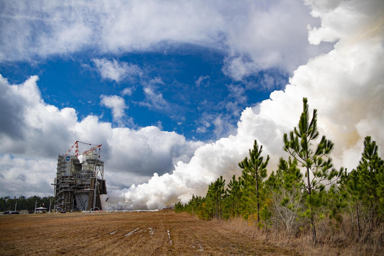 NASA completed a full-duration, 500-second hot fire of an RS-25 certification engine Jan. 27, marking the halfway point in a critical test series to support future SLS (Space Launch System) missions to the Moon and beyond as NASA explores the secrets of the universe for the benefit of all.