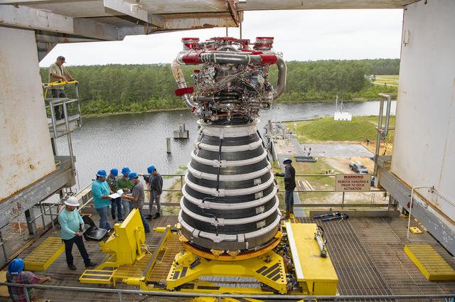 NASA image: Engine Removal Signals Completion of Successful Test Series