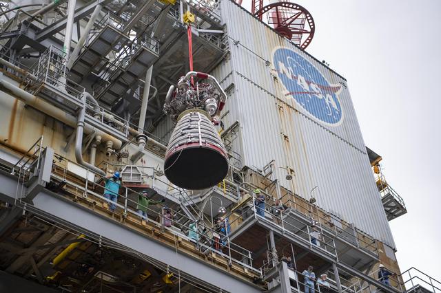 NASA image: Engine Removal Signals Completion of Successful Test Series