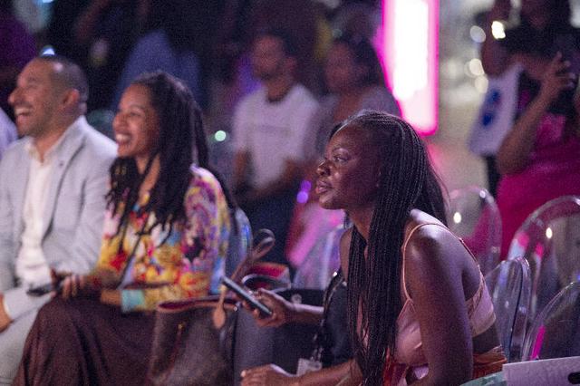The audience for a Take Up Space (Literally) presentation at the 30th annual ESSENCE Fest in New Orleans on July 5 listens to a conversation with NASA representatives about Black women in the aerospace industry and diversity in science, technology, engineering, and mathematics (STEM).