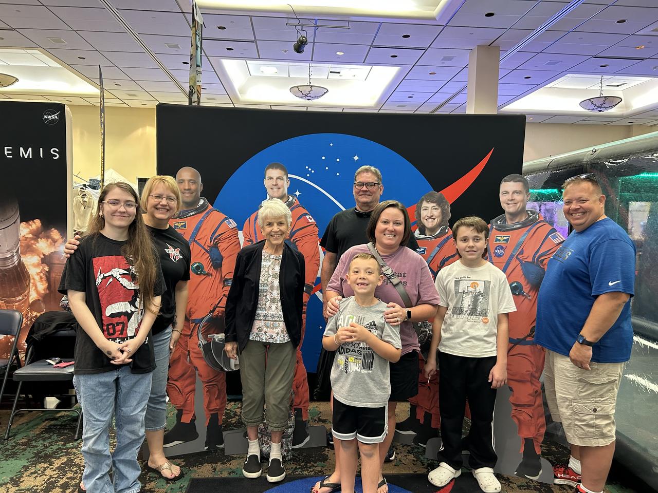 NASA Stennis representatives inspire the Artemis Generation and share NASA Stennis’ rich history of propulsion testing with attendees from over 37 U.S. states and Canada during the 28th Annual Cruisin’ the Coast car show along the Mississippi Gulf Coast Oct. 10-12. NASA provided a virtual reality space experience, and participants were welcomed to the exhibit by life size cardboard cutouts of the Artemis II crew. Artemis II, targeted for 2025, is the first crewed test of the SLS (Space Launch System) rocket and Orion spacecraft, which will carry NASA astronauts Reid Wiseman (commander), Victor Glover (pilot), and Christina Koch (mission specialist), and Canadian Space Agency astronaut Jeremy Hansen (mission specialist) around the Moon. All RS-25 engines that help power NASA’s SLS rocket are tested and proven flightworthy at NASA Stennis prior to use on Artemis missions.