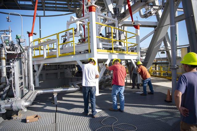 NASA image: NASA Stennis Crews Continue Exploration Upper Stage Preparations