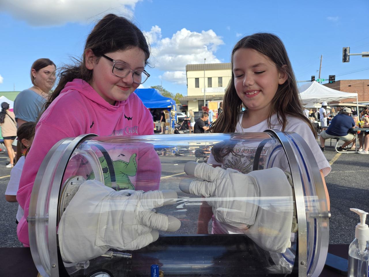 NASA Stennis representatives engage with the Artemis Generation at the Picayune Street Fair in Picayune, Mississippi on Nov. 2-3. The south Mississippi NASA center is located less than 15 miles from Picayune with many employees living in the community. NASA Stennis tests all RS-25 engines to help power NASA’s SLS (Space Launch System) rocket on Artemis missions. The NASA center is also preparing to conduct a full series of tests on the agency’s exploration upper stage to demonstrate it is ready to fly on future Artemis missions. With the Artemis campaign, NASA will land the first woman and the first person of color on the Moon, using innovative technologies to explore more of the lunar surface than ever.