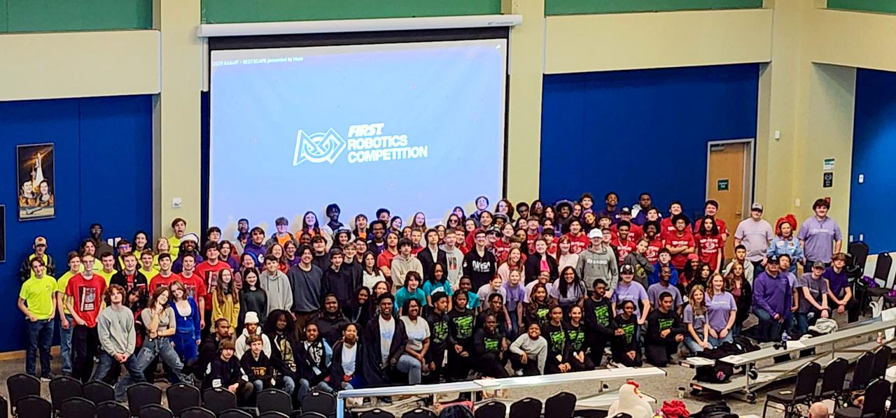 The NASA ASTRO CAMP® Community Partners (ACCP) program hosted a FIRST® Robotics Competition 2025 season kickoff event Jan. 4 at INFINITY Science Center, the official visitor center of NASA’s Stennis Space Center. NASA representatives welcomed competition teams as the event revealed the challenge for the new season. Teams will use engineering skills during the REEFSCAPE℠ challenge to strengthen one of the ocean’s most diverse habitats to build a better world. The third annual FIRST (For the Inspiration and Recognition of Science and Technology) Robotics Magnolia Regional, a NASA-sponsored event, is scheduled for March 13-15 in Laurel, Mississippi, at the South Mississippi Fairgrounds. The regional competition will serve as a championship-qualifying event for teams to compete in Houston in the world championship event in April. FIRST Robotics is described as the ultimate sport of the mind as teams concentrate and share in the excitement of success.