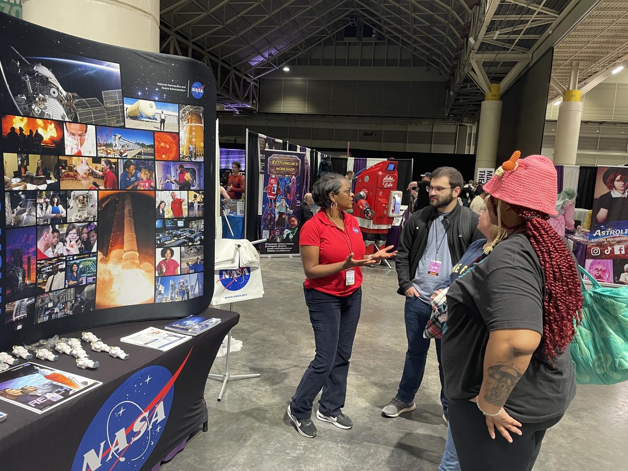 NASA reached out to inspire members of the Artemis Generation on Jan. 10-12, joining one of the largest comic con producers in the world to host an outreach booth at the 2025 FAN EXPO in New Orleans. Thousands of fans celebrating the best in pop culture such as movies, comics, and video gaming learned about NASA’s Stennis Space Center near Bay St. Louis, Mississippi, and its role to power space dreams.