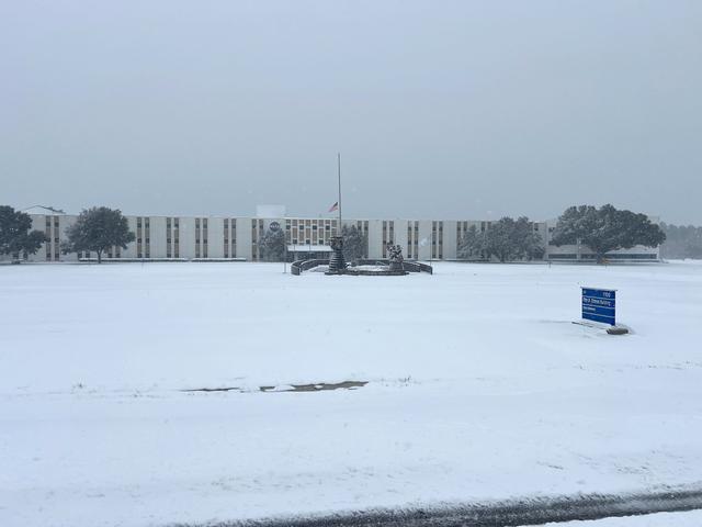 NASA image: NASA Stennis Becomes Winter Wonderland