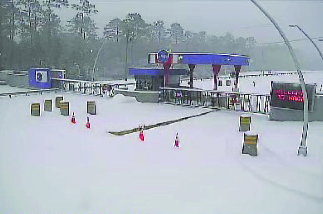 NASA image: NASA Stennis Becomes Winter Wonderland