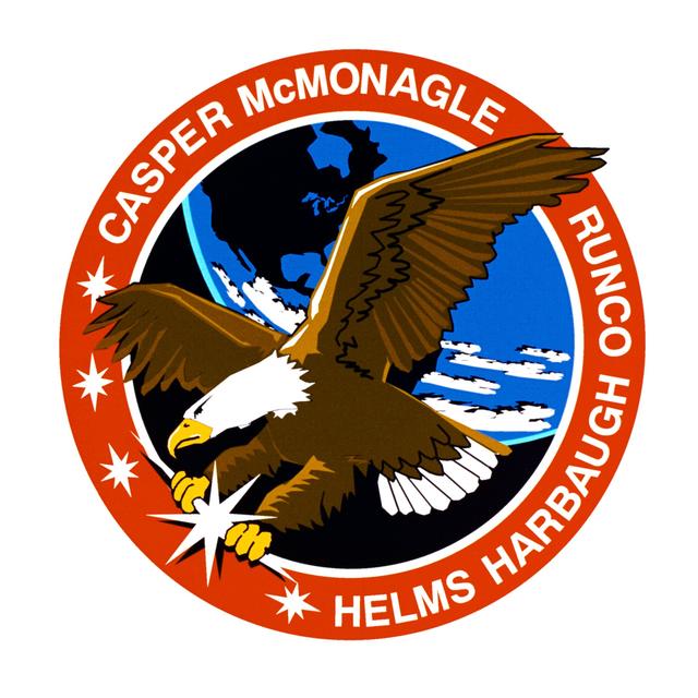 NASA image: STS-54 Endeavour, Orbiter Vehicle (OV) 105, crew insignia