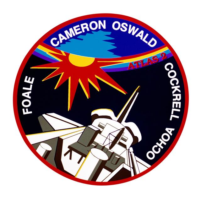NASA image: STS-56 Discovery, Orbiter Vehicle (OV) 103, crew insignia