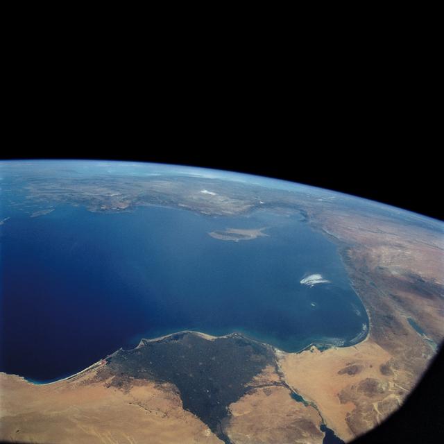 NASA image: STS-57 Earth observation of the Eastern Mediterranean, Nile River, Asia Minor